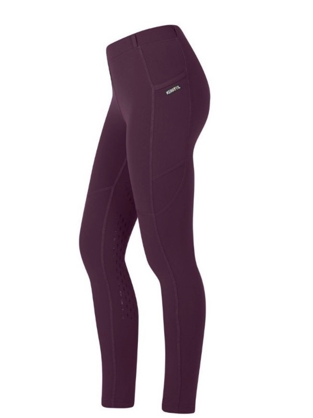Kerrits Kids Ice Fil Tights Full Seat, Raisin, NWT, Size XL